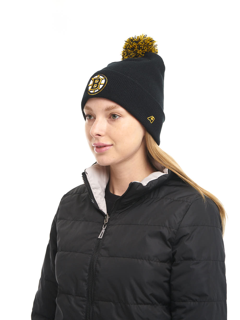 Шапка NHL Boston Bruins с помпоном