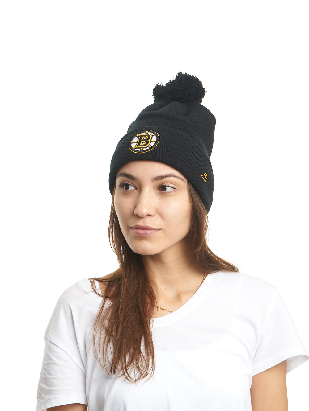 Шапка NHL Boston Bruins с помпоном