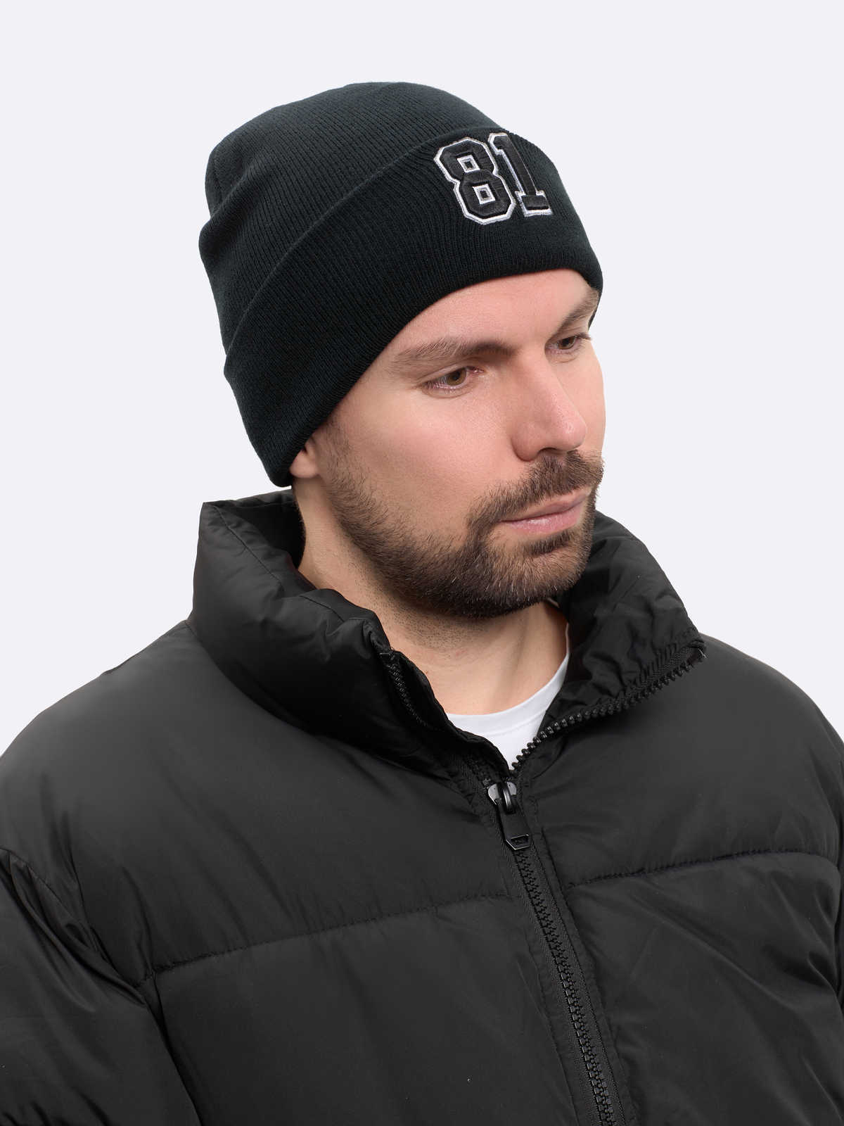 Шапка № 81 черная