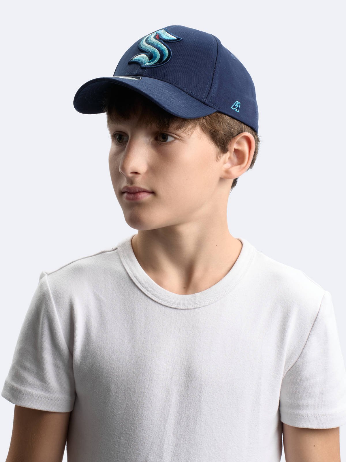 Бейсболка NHL Seattle Kraken хлопковая (подростковая)