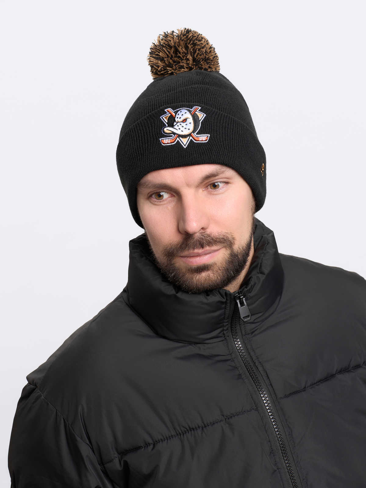 Шапка NHL Anaheim Ducks с помпоном