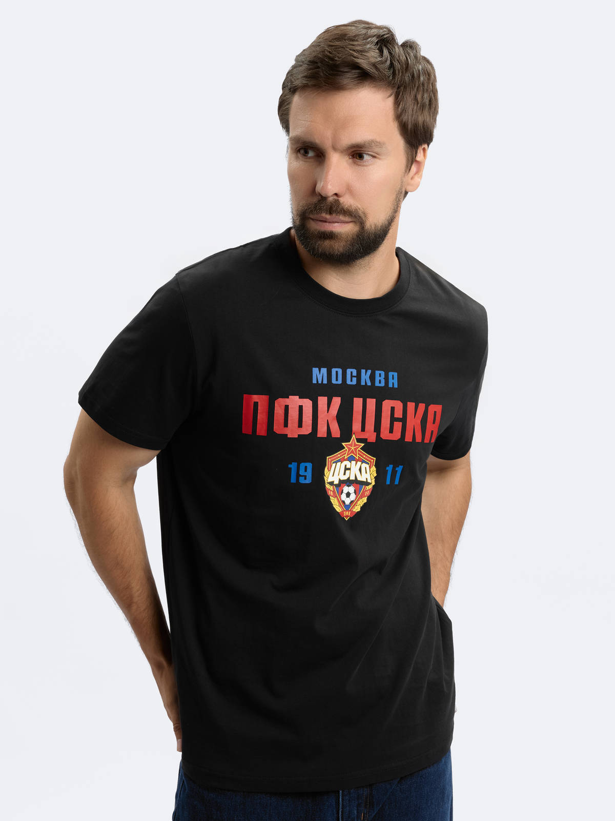 Спортивные футболка с надписями C-FC-CSKA