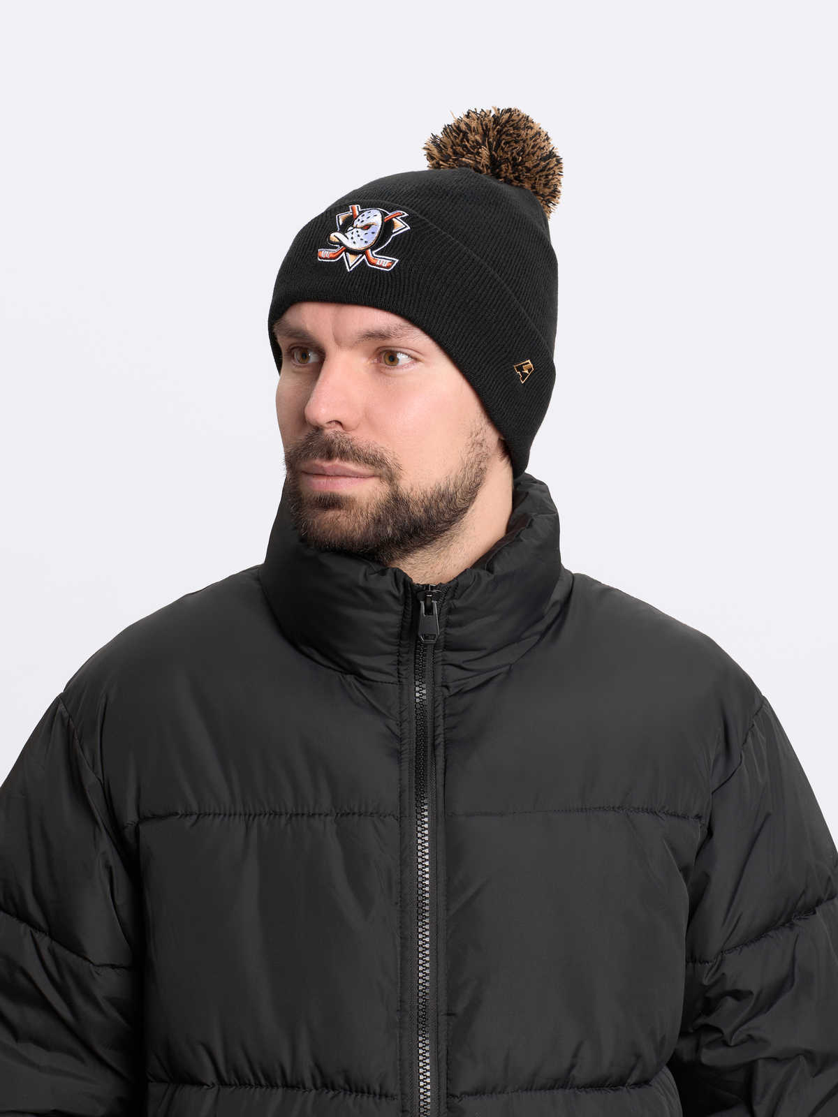 Шапка NHL Anaheim Ducks с помпоном
