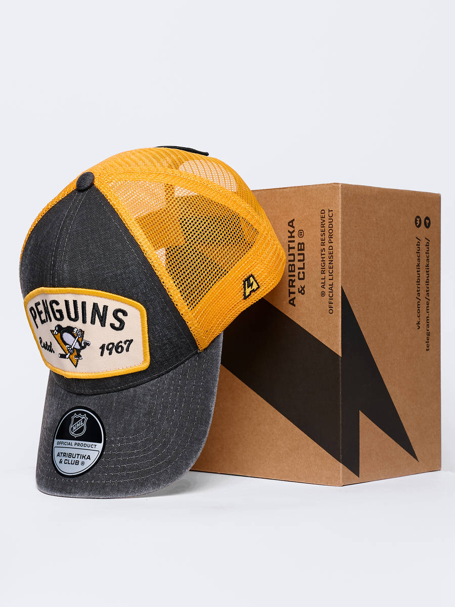 Бейсболка NHL Pittsburgh Penguins с сеткой