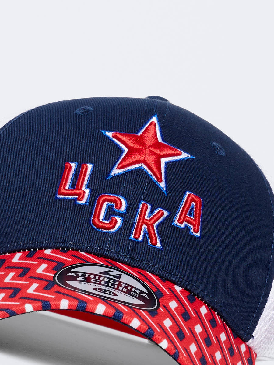 Бейсболка ХК ЦСКА с сеткой