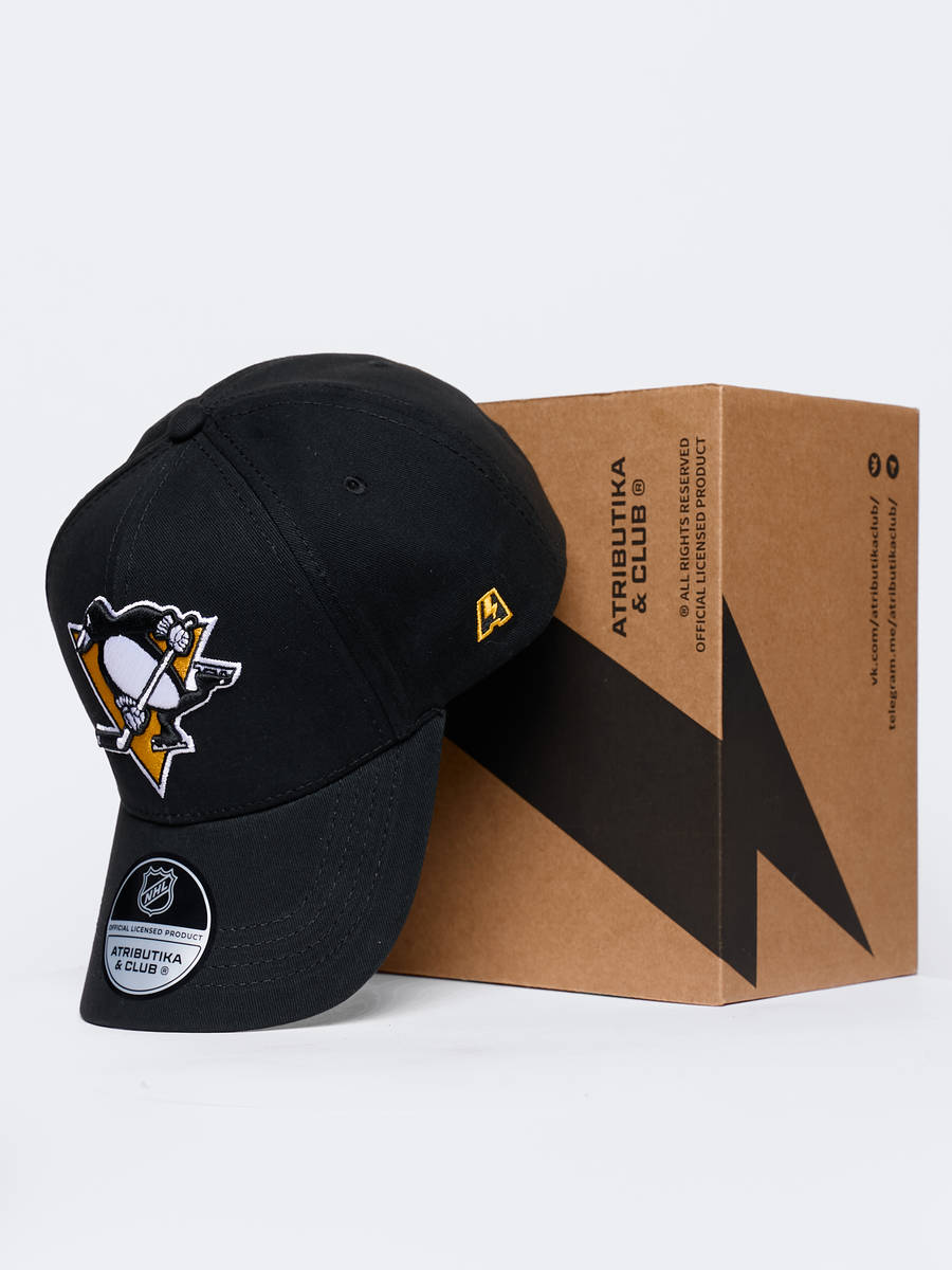 Бейсболка NHL Pittsburgh Penguins хлопковая (подростковая)