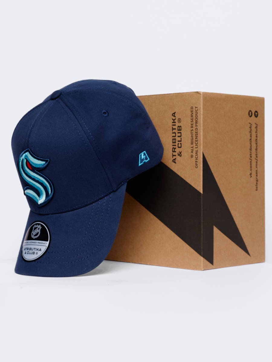 Бейсболка NHL Seattle Kraken хлопковая
