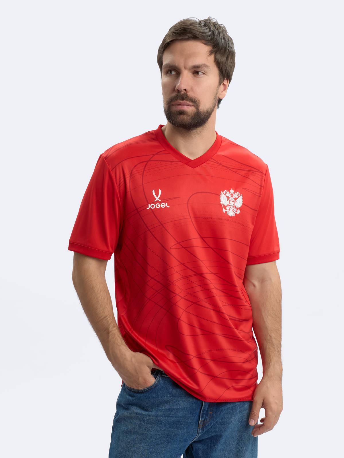 Футболка игровая Jogel Сборной России домашняя реплика