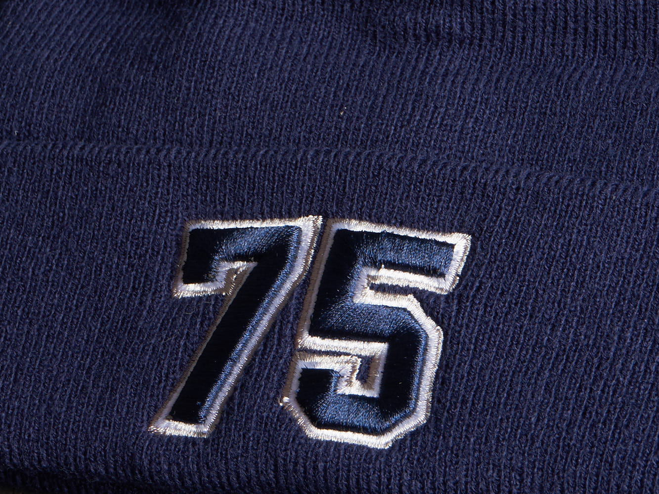 Шапка № 75 синяя