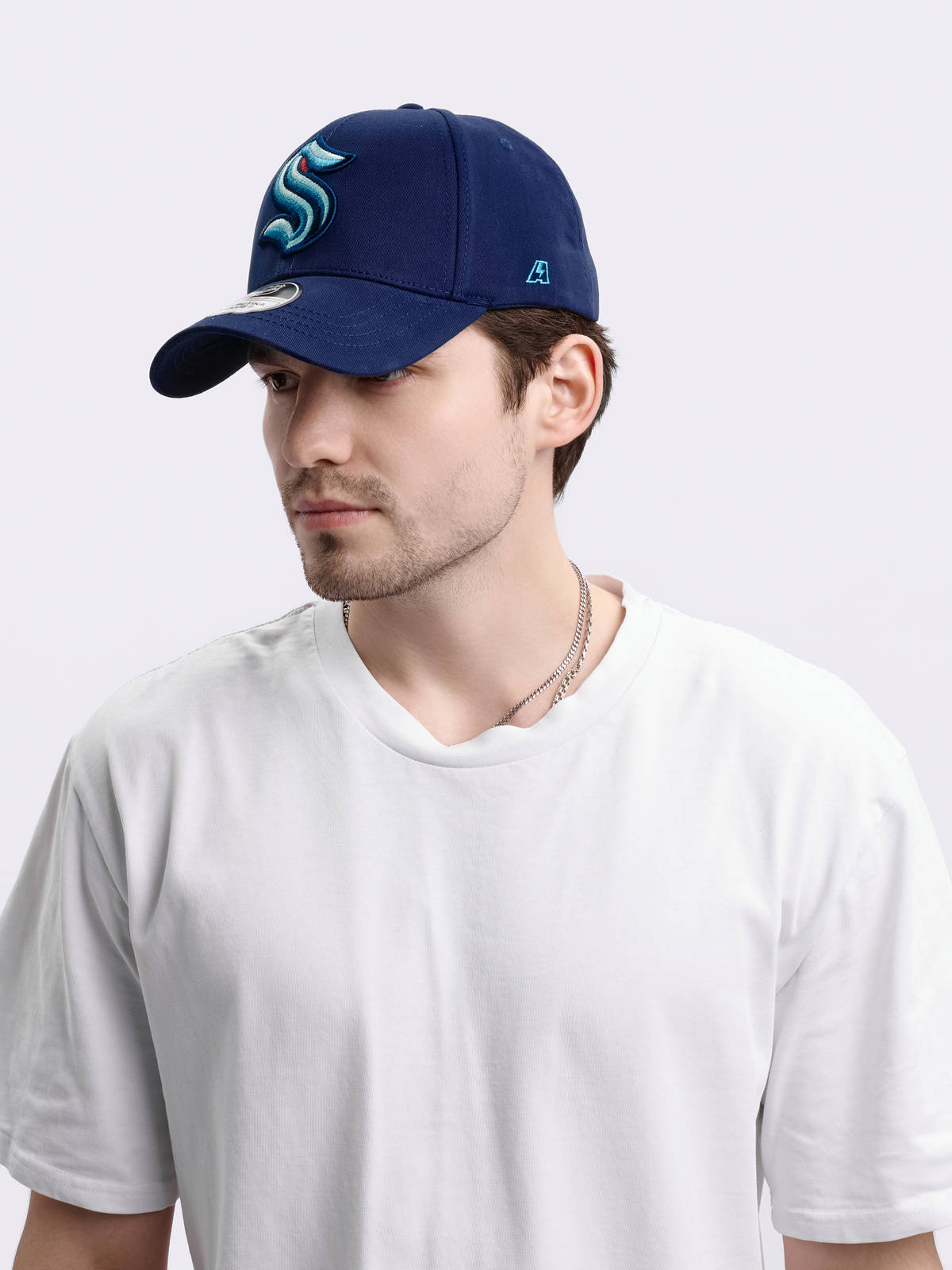 Бейсболка NHL Seattle Kraken хлопковая