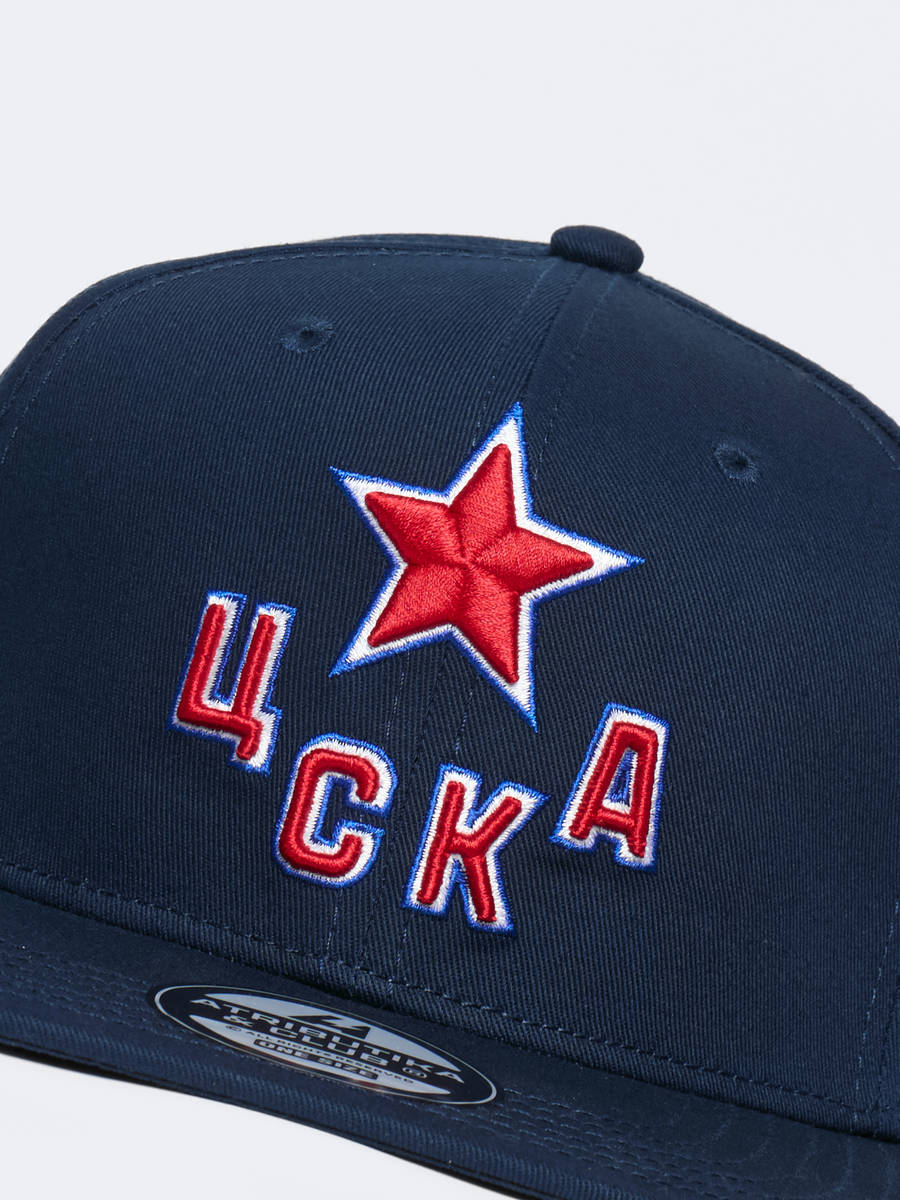 Бейсболка ХК ЦСКА с прямым козырьком