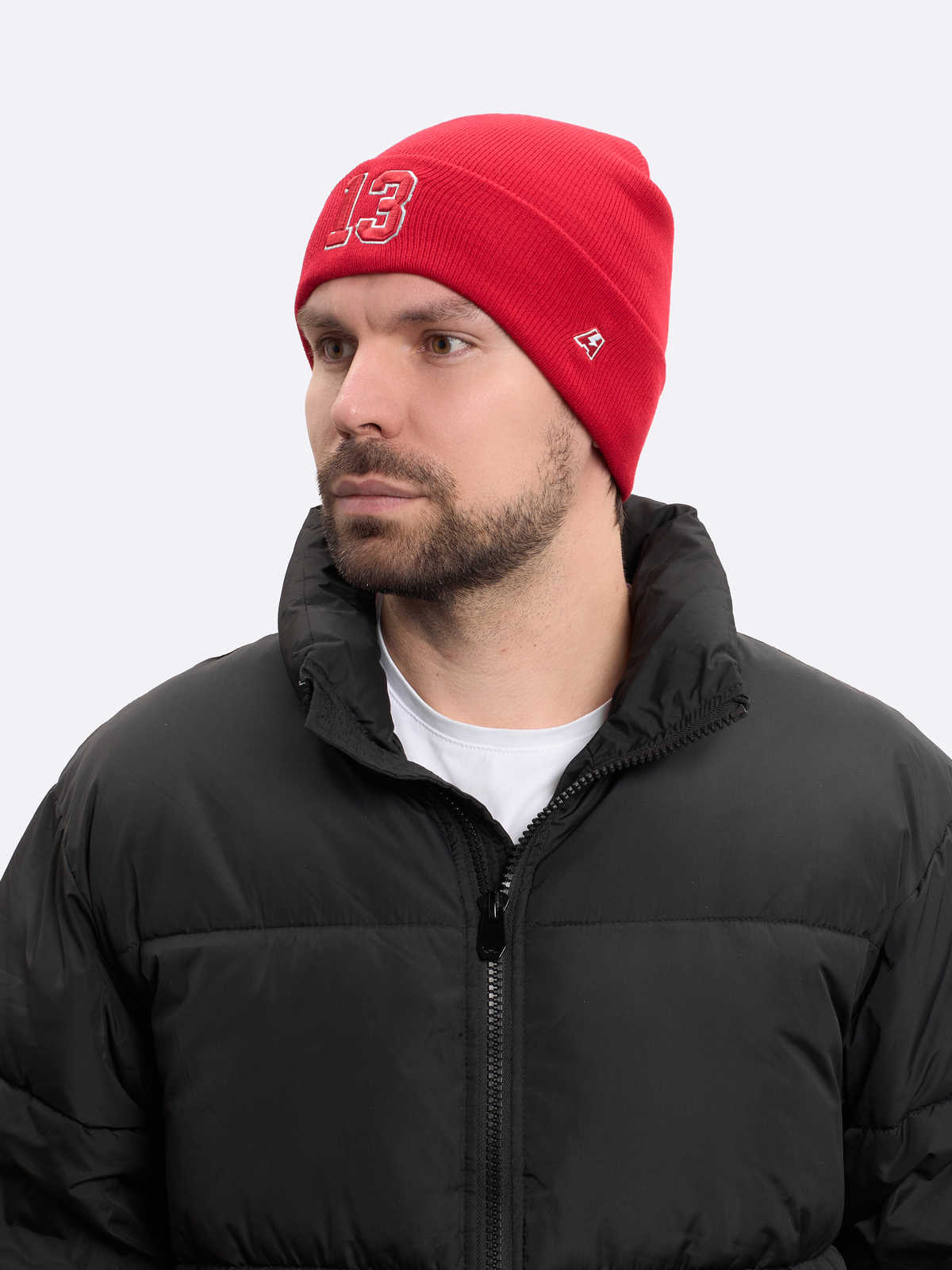 Шапка № 13 красная