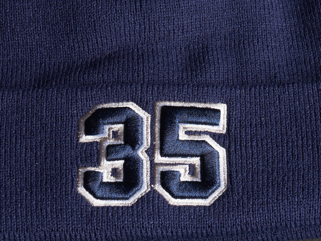 Шапка № 35 синяя