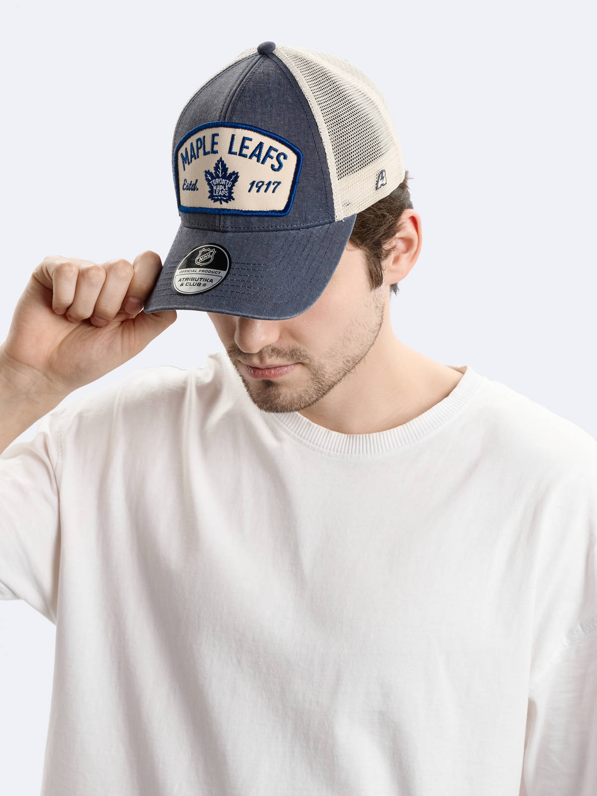 Бейсболка NHL Toronto Maple Leafs с сеткой