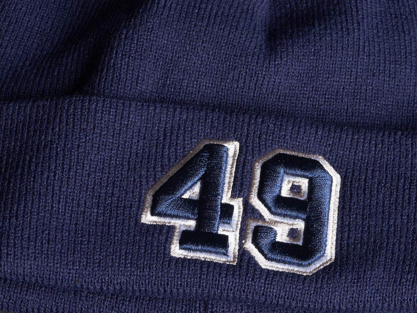 Шапка № 49 синяя