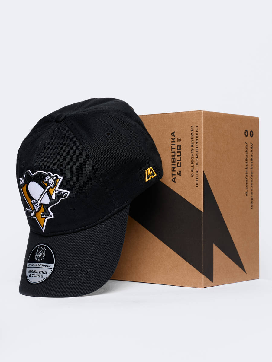 Бейсболка NHL Pittsburgh Penguins мягкая (большой размер)