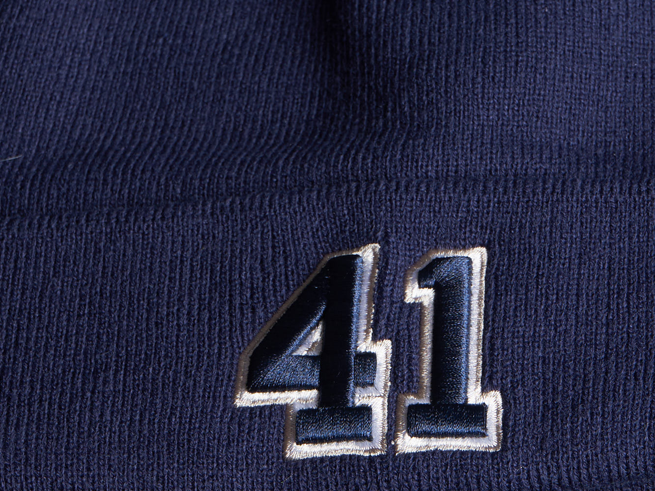 Шапка № 41 синяя