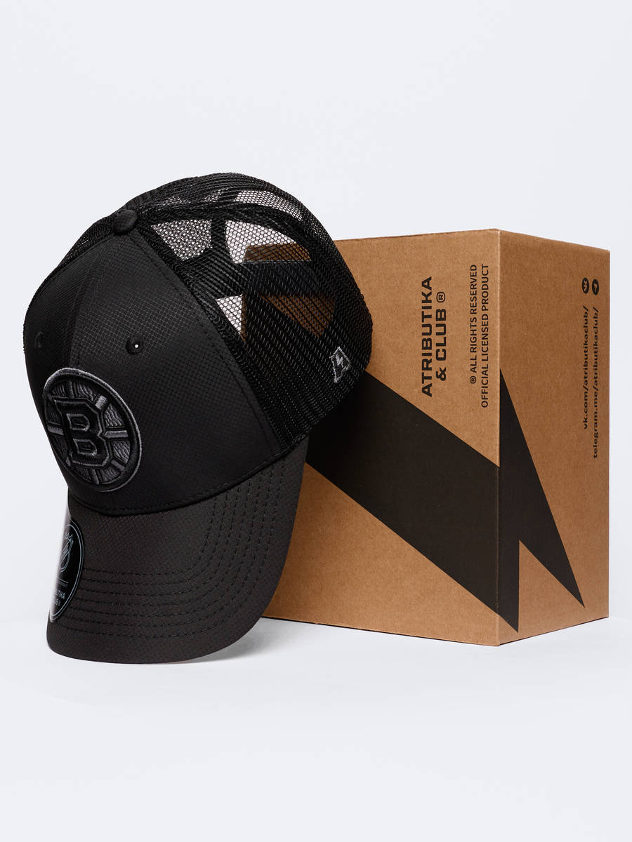 Бейсболка NHL Boston Bruins с сеткой