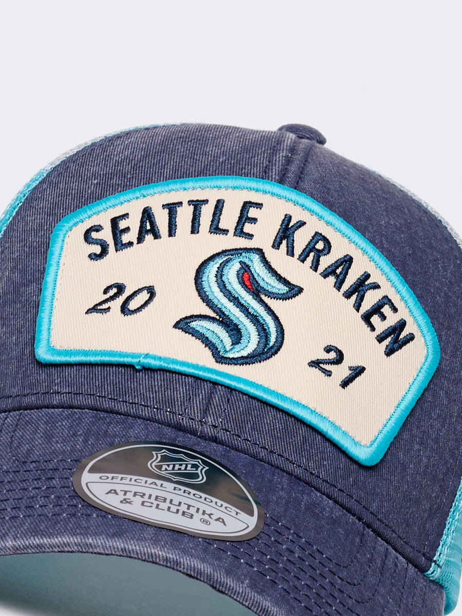 Бейсболка NHL Seattle Kraken с сеткой