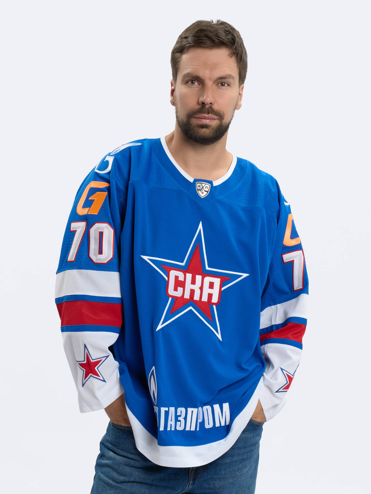 Хоккейный свитер ХК СКА с нанесением