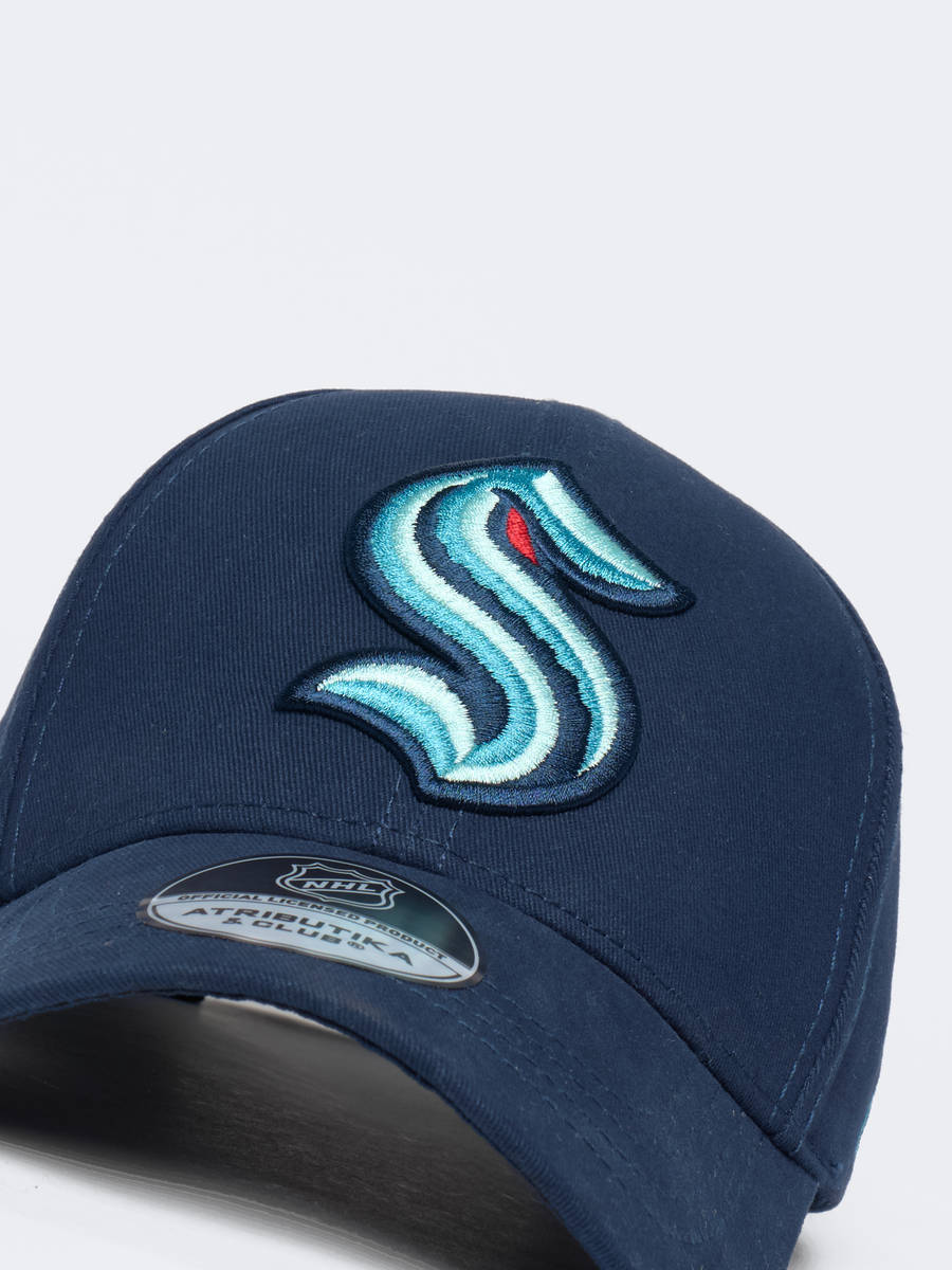 Бейсболка NHL Seattle Kraken хлопковая (подростковая)