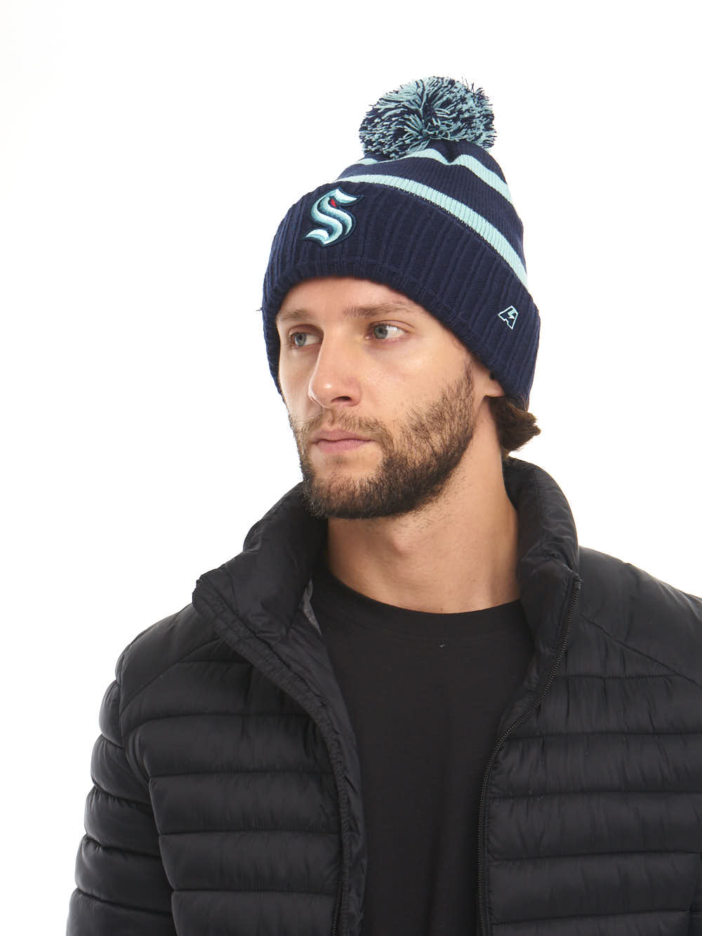 Шапка NHL Seattle Kraken в полоску