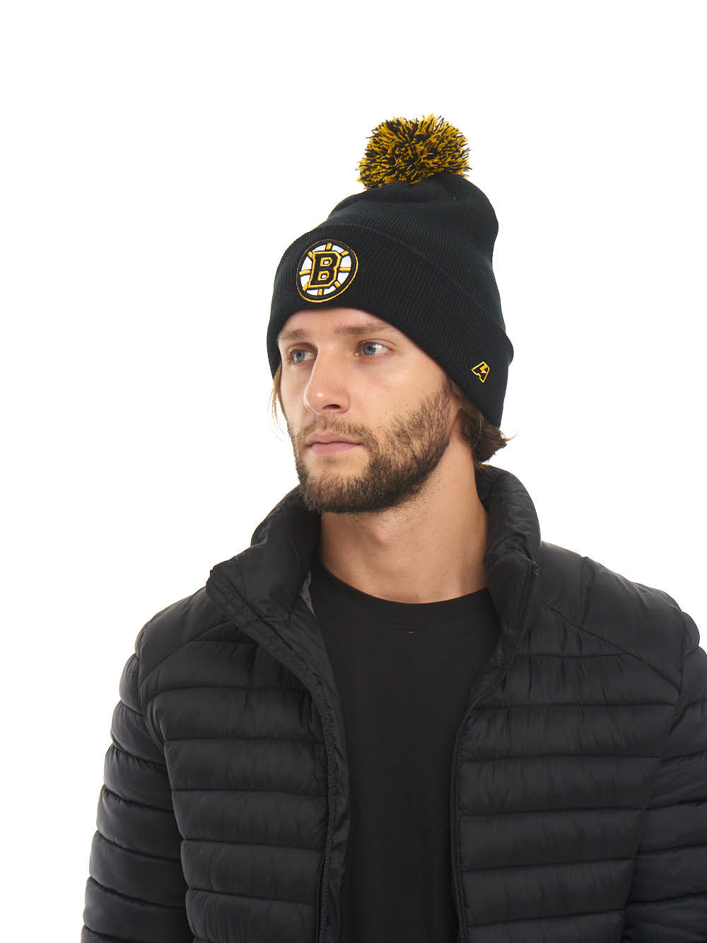 Шапка NHL Boston Bruins с помпоном